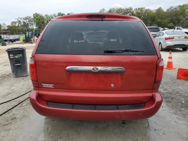 1A4GP45R76B529123 - 2006 CHRYSLER TOWN & COU წითელი ფოტო 6