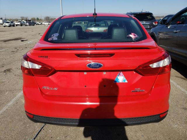 1FADP3F26DL320554 - 2013 FORD FOCUS SE RED photo 6