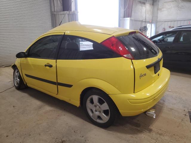 3FAFP31373R187067 - 2003 FORD FOCUS ZX3 YELLOW photo 2