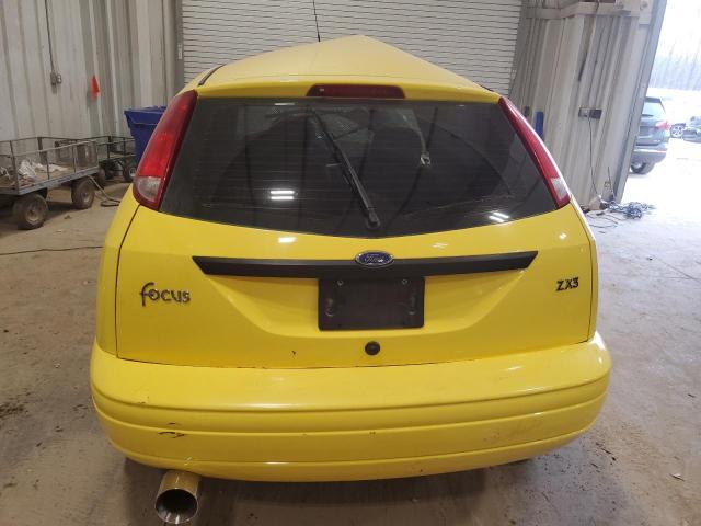 3FAFP31373R187067 - 2003 FORD FOCUS ZX3 YELLOW photo 6
