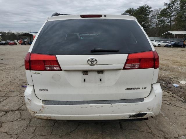 5TDZA23C85S258454 - 2005 TOYOTA SIENNA CE WHITE photo 6