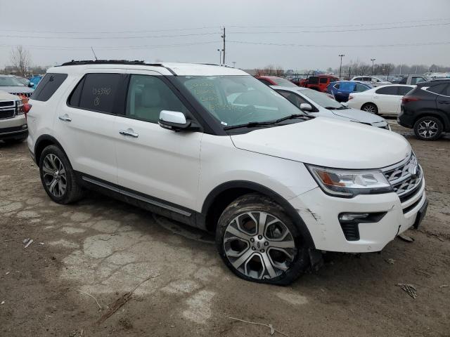 1FM5K7F80KGB53540 - 2019 FORD EXPLORER LIMITED WHITE photo 4