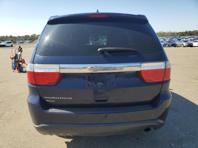 1C4RDJAGXCC213151 - 2012 DODGE DURANGO SXT BLUE photo 6