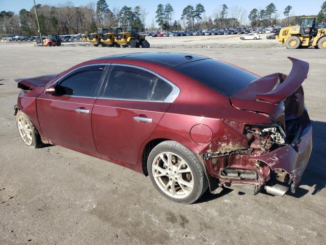 1N4AA5APXDC810143 - 2013 NISSAN MAXIMA S MAROON photo 2