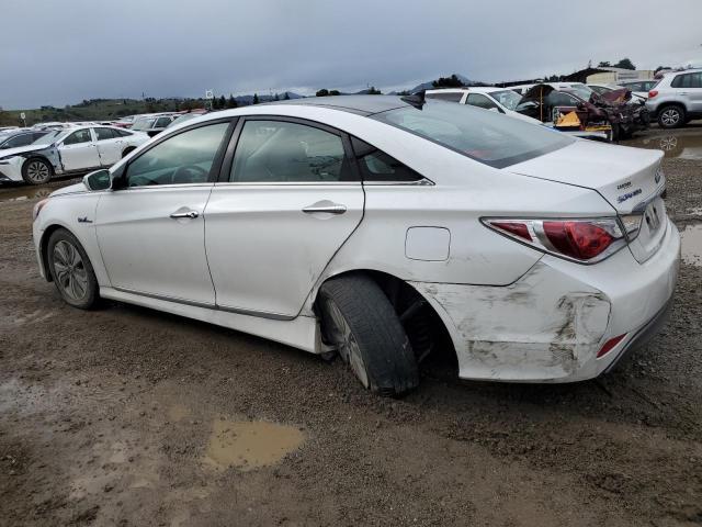 KMHEC4A43EA103481 - 2014 HYUNDAI SONATA HYBRID WHITE photo 2