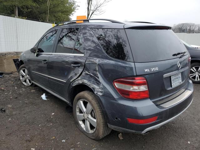 4JGBB8GB1AA577507 - 2010 MERCEDES-BENZ ML 350 4MATIC GRAY photo 2