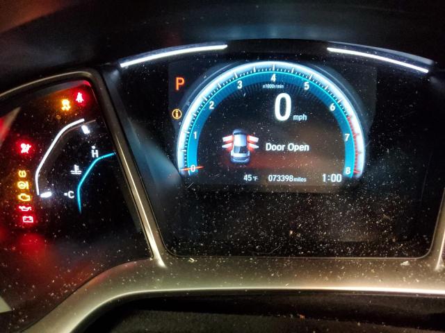 2HGFC1F75HH656845 - 2017 HONDA CIVIC EXL შავი ფოტო 9