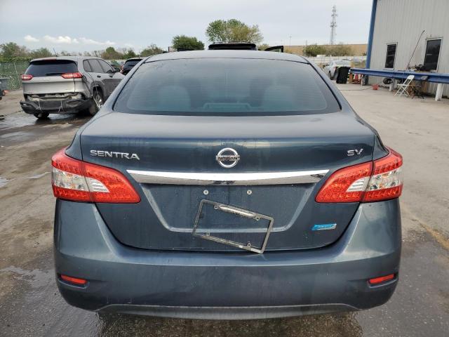 3N1AB7AP2DL679395 - 2013 NISSAN SENTRA S BLUE photo 6