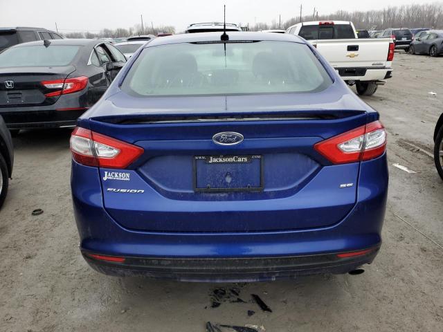 3FA6P0H75ER312903 - 2014 FORD FUSION SE BLUE photo 6