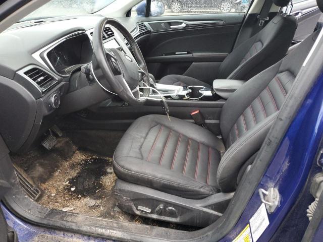 3FA6P0H75ER312903 - 2014 FORD FUSION SE BLUE photo 7