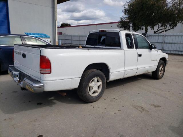 1B7GL22X6WS656955 - 1998 DODGE DAKOTA WHITE photo 3