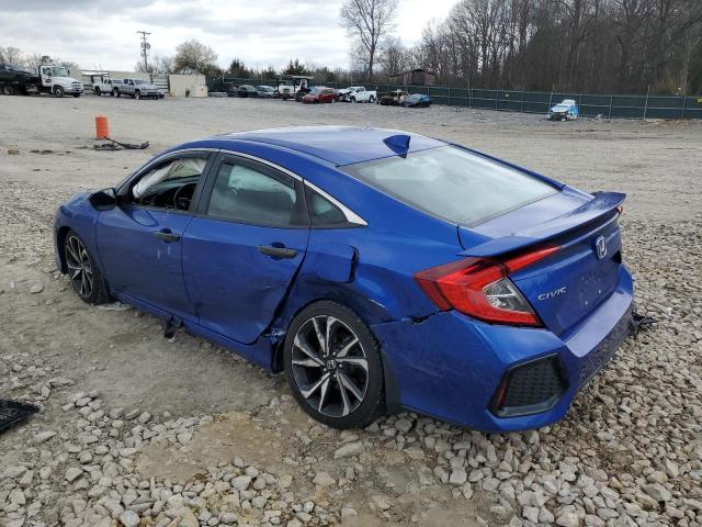 2HGFC1E57KH702635 - 2019 HONDA CIVIC SI BLUE photo 2