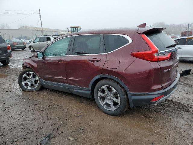 7FARW2H88KE005581 - 2019 HONDA CR-V EXL BURGUNDY photo 2