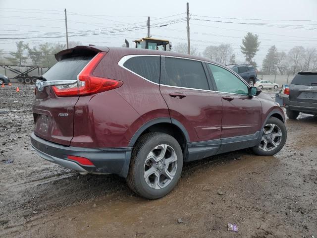 7FARW2H88KE005581 - 2019 HONDA CR-V EXL BURGUNDY photo 3