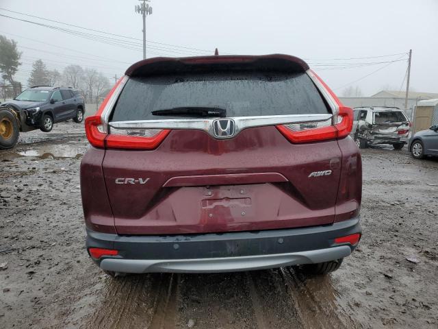 7FARW2H88KE005581 - 2019 HONDA CR-V EXL BURGUNDY photo 6