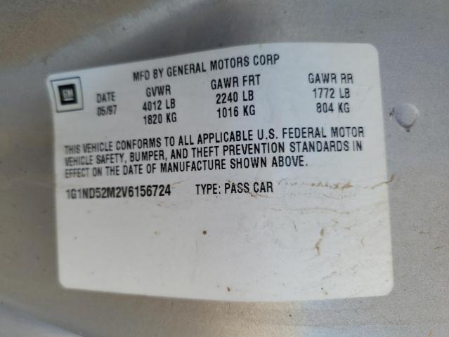 1G1ND52M2V6156724 - 1997 CHEVROLET MALIBU ვერცხლისფერი ფოტო 12