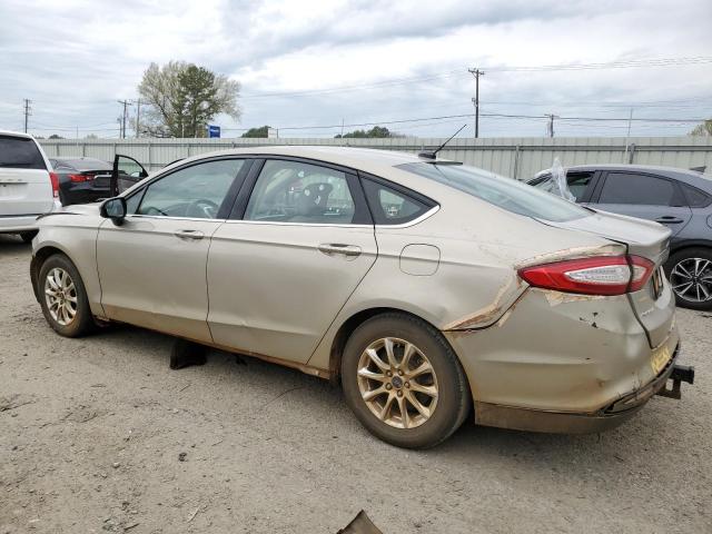 3FA6P0G70FR231407 - 2015 FORD FUSION S GOLD photo 2