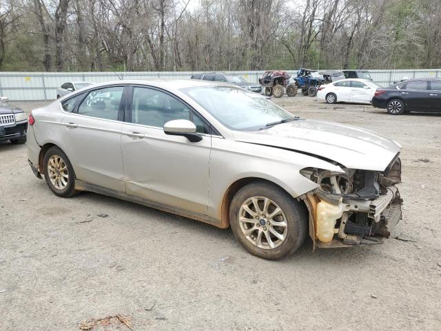 3FA6P0G70FR231407 - 2015 FORD FUSION S GOLD photo 4