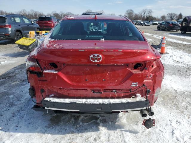 4T1T11BK6PU074049 - 2023 TOYOTA CAMRY SE NIGHT SHADE RED photo 6