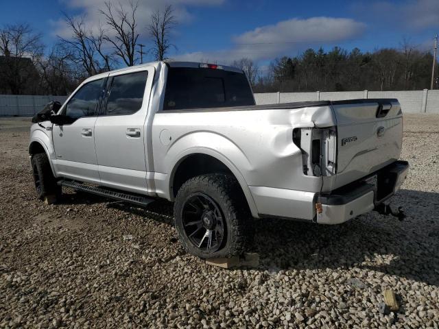 1FTEW1EG9FKD80887 - 2015 FORD F150 SUPERCREW SILVER photo 2