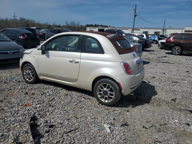 3C3CFFDR3DT714581 - 2013 FIAT 500 POP BEIGE photo 2