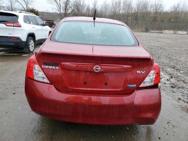 3N1CN7AP1CL833528 - 2012 NISSAN VERSA S MAROON photo 6