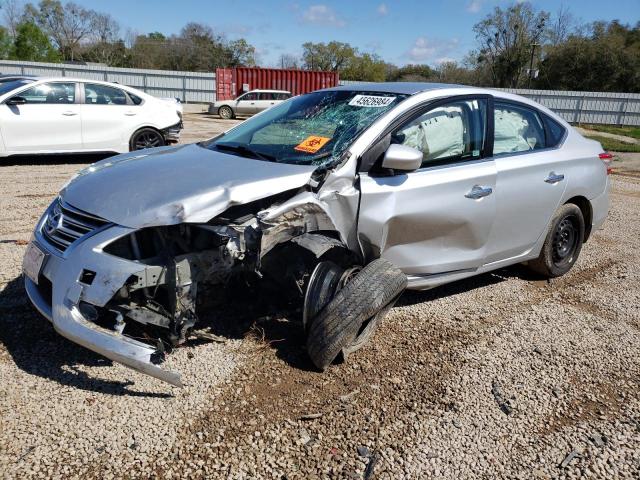 3N1AB7APXEY266516 - 2014 NISSAN SENTRA S SILVER photo 1