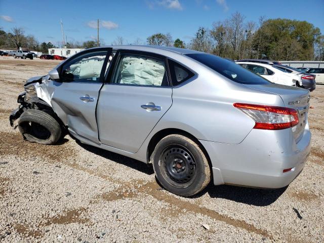 3N1AB7APXEY266516 - 2014 NISSAN SENTRA S SILVER photo 2