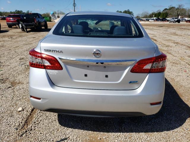 3N1AB7APXEY266516 - 2014 NISSAN SENTRA S SILVER photo 6