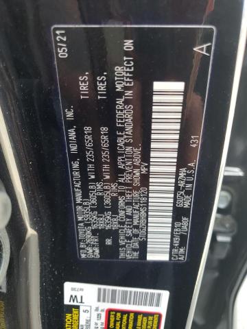 5TDGZRBH8MS118120 - 2021 TOYOTA HIGHLANDER XLE BLACK photo 14