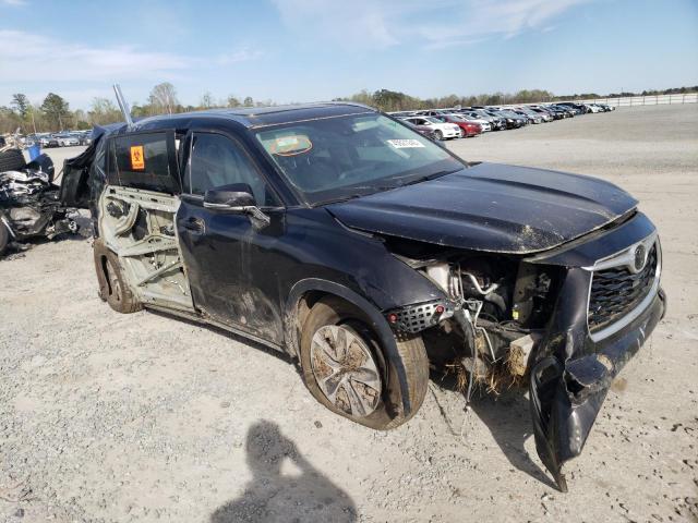 5TDGZRBH8MS118120 - 2021 TOYOTA HIGHLANDER XLE BLACK photo 4
