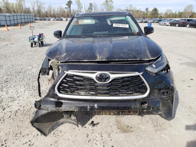 5TDGZRBH8MS118120 - 2021 TOYOTA HIGHLANDER XLE BLACK photo 5