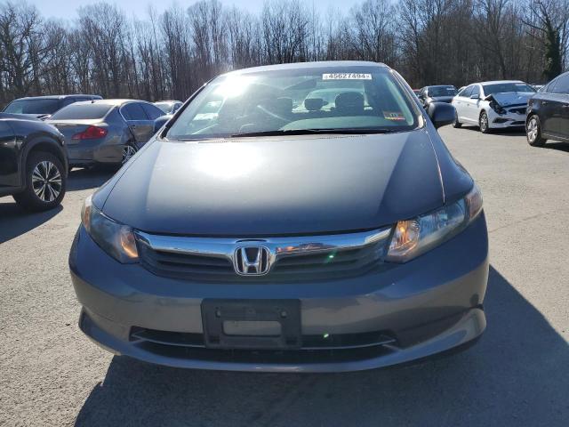 19XFB2F50CE386479 - 2012 HONDA CIVIC LX GRAY photo 5