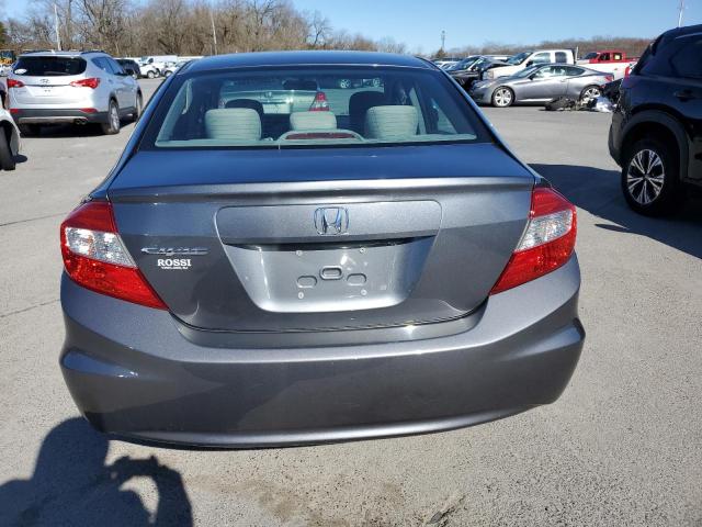 19XFB2F50CE386479 - 2012 HONDA CIVIC LX GRAY photo 6