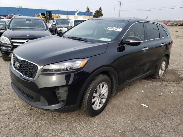 5XYPG4A31KG498166 - 2019 KIA SORENTO L BLACK photo 1