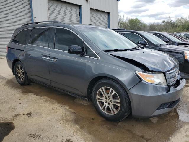 5FNRL5H69DB043845 - 2013 HONDA ODYSSEY EXL GRAY photo 4