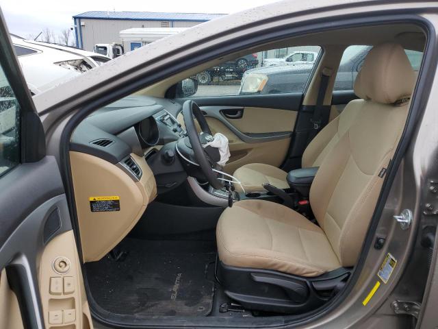 5NPDH4AEXDH274908 - 2013 HYUNDAI ELANTRA GLS TAN photo 7