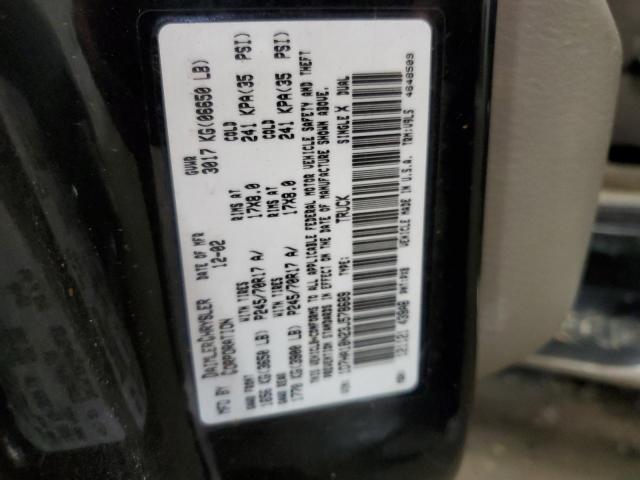 1D7HA18N23J578689 - 2003 DODGE RAM 1500 ST BLACK photo 13