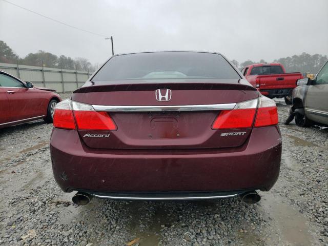 1HGCR2F59EA170149 - 2014 HONDA ACCORD SPORT BURGUNDY photo 6