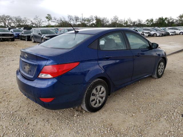 KMHCT4AE5FU861113 - 2015 HYUNDAI ACCENT GLS BLUE photo 3