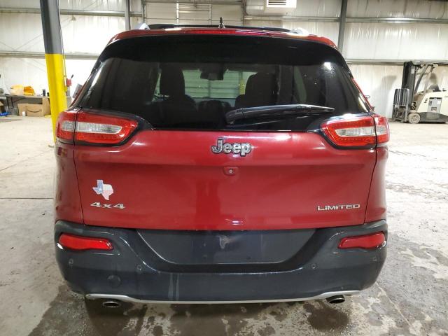 1C4PJMDS4EW141169 - 2014 JEEP CHEROKEE LIMITED RED photo 6