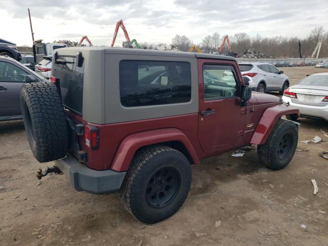 1J4FA54148L540382 - 2008 JEEP WRANGLER SAHARA BURGUNDY photo 3