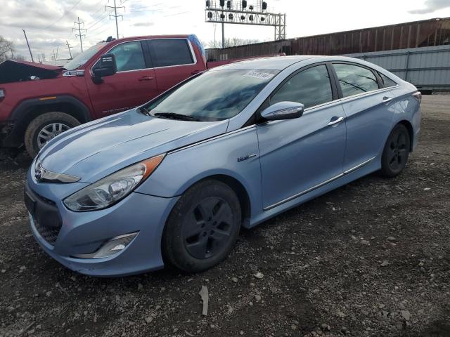 KMHEC4A47BA017229 - 2011 HYUNDAI SONATA HYBRID BLUE photo 1