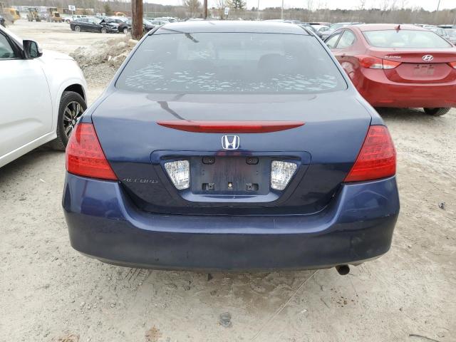 1HGCM55186A090891 - 2006 HONDA ACCORD VALUE BLUE photo 6