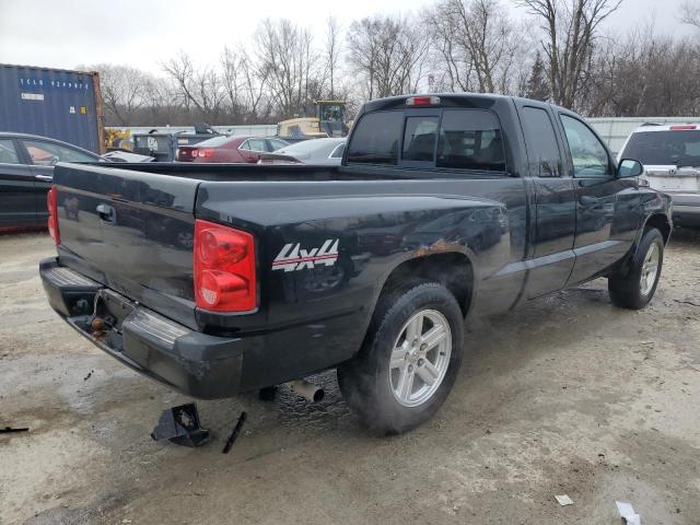 1D7HW42K57S161102 - 2007 DODGE DAKOTA SLT BLACK photo 3