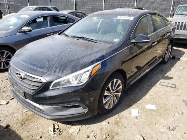 5NPE34AF7GH273179 - 2016 HYUNDAI SONATA SPORT BLACK photo 1