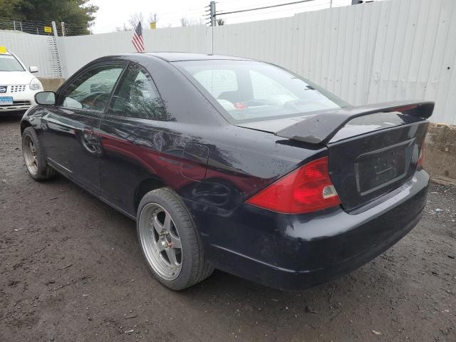 1HGEM21992L047307 - 2002 HONDA CIVIC EX BLACK photo 2