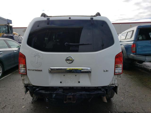 5N1AR18UX6C659844 - 2006 NISSAN PATHFINDER LE WHITE photo 6