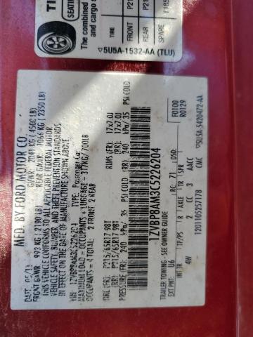 1ZVBP8AM3C5226204 - 2012 FORD MUSTANG RED photo 12
