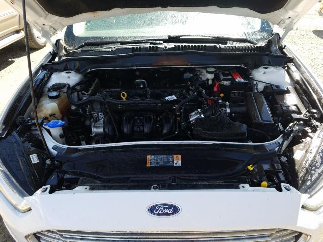 3FA6P0H7XER307096 - 2014 FORD FUSION SE WHITE photo 7